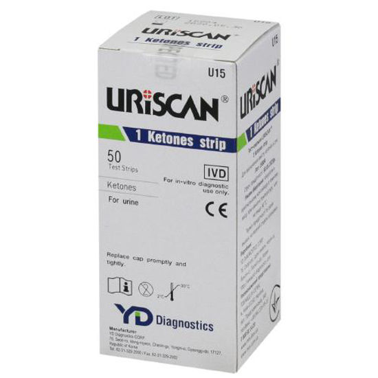Тест-полоски для анализа мочи Uriscan (Урискан) 1 кетоны №50